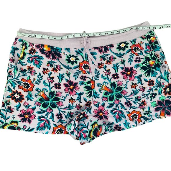 Vera Bradley French Terry Shorts 2XL Cloud Vine Multi Floral Print - Picture 10 of 12